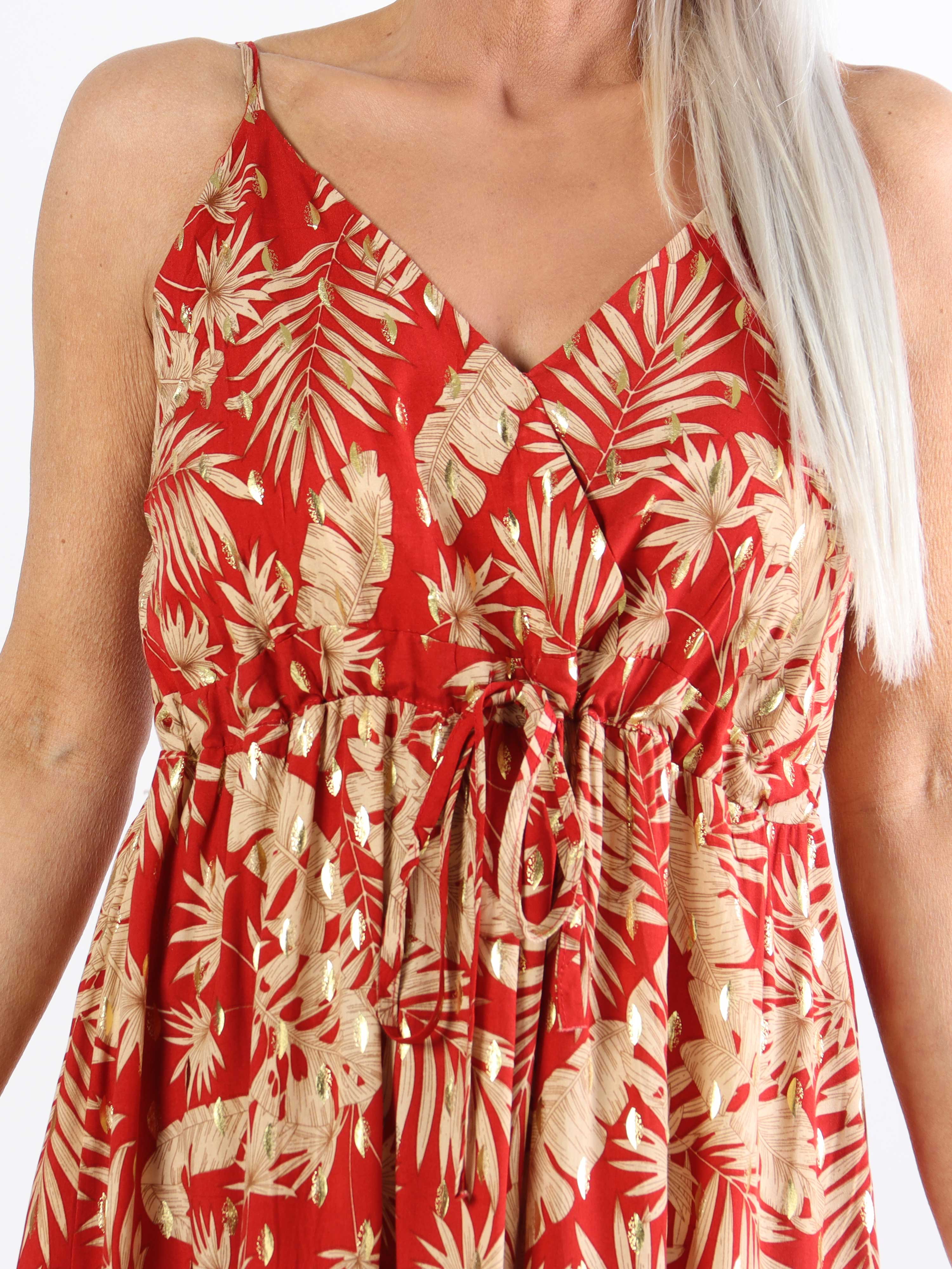 Lucie Palm - Plus size klänning med palmtryck i viskos